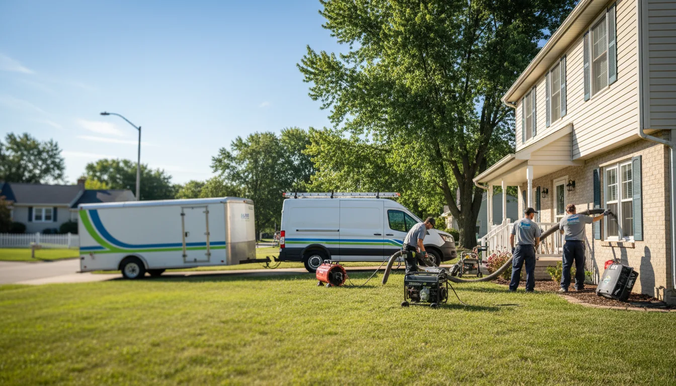 Flooded Basement Restoration And Cleanup With Repair in Pleasant Lake, IN near me